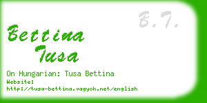 bettina tusa business card